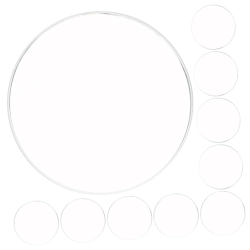 ROMISBABA 10 Stück Beobachten Sie Spiegelzubehör Gläser Professional Schutz Verschleißfester Uhrenersatz getönt austauschbare Uhrenteile objektiv beobachten Glas Transparent von ROMISBABA