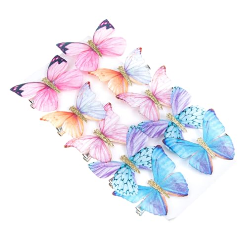 ROMISBABA 10stücke Butterflies Haarspangen Bunte Schmetterlings Haarklammern Für Halloween Weihnachten Und Partys Haaraccessoires Für Und Mädchen von ROMISBABA