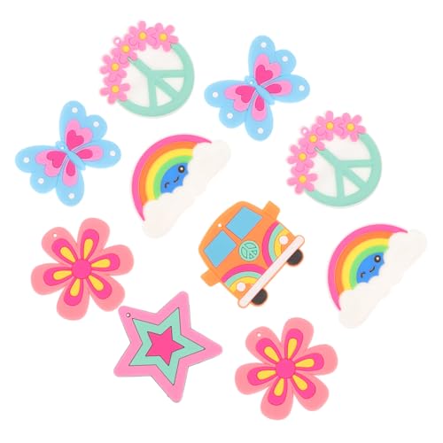 ROMISBABA 10 Stück Teiliges Bunte Cartoon Anstecknadeln Kreative Broschen Kleidung Dekoration Vielseitige Pins für Frauen Geschenkidee für Geburtstag und Feiertage von ROMISBABA