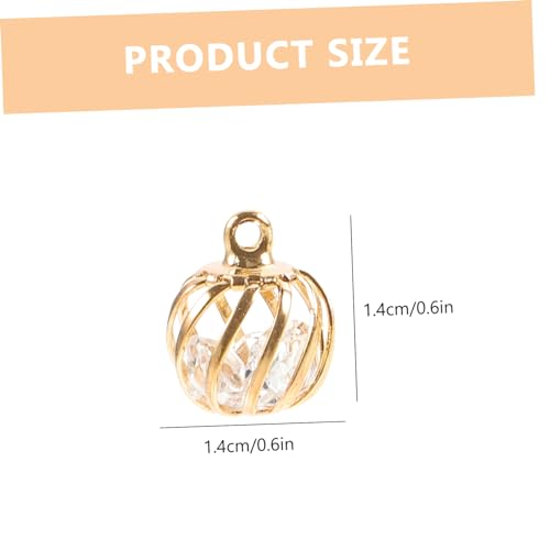 ROMISBABA 10 Stück Teiliges Charms für Schmuckherstellung Hohle Laternen Anhänger aus Langlebiger Legierung Vielseitig für Ohrringe Armbänder Halsketten Kreative DIY Schmuckzubehör von ROMISBABA