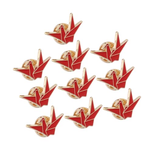 ROMISBABA 10 Stück Teiliges Origami Anstecknadeln Modische Langlebige Cartoon Broschen für Damen Kreative Leichte Pins Vielseitige Schmuckaccessoires für Kleidung Rucksäcke und Pullover von ROMISBABA