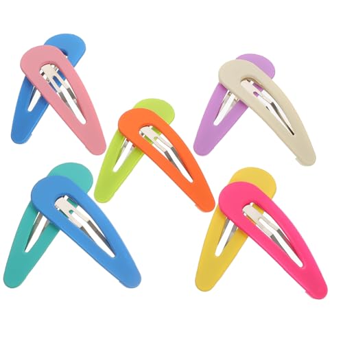 ROMISBABA 10 Stück Teiliges Wassertröpfchen Haarspangen aus Metall mit Rutschfestem Design Bunte Kleine Haarklammern für Mädchen und Teenager Modische Haaraccessoires für Alltag und Schule von ROMISBABA