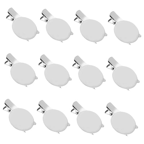 ROMISBABA 100 Stück Brooch Iron Tray DIY Broschennadeln Sicherheitsnadeln Basis zum Anstecken Robuste Eisenmaterialien Vielseitig für Broschen und Anstecknadeln zur Schmuckherstellung von ROMISBABA