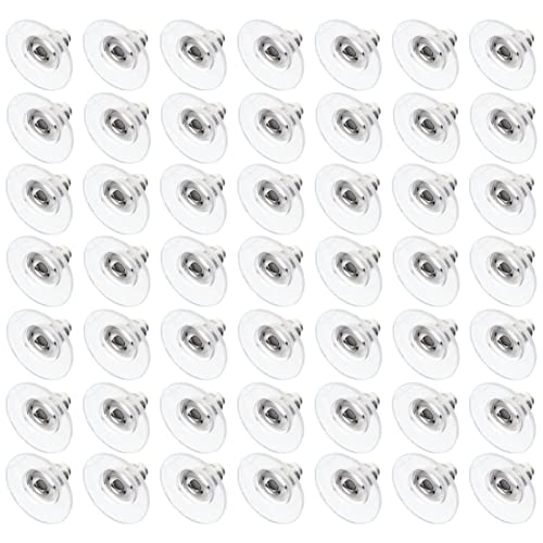 ROMISBABA 100 Stück Ohrstecker Rückseiten Hypoallergene Ohrstecker Verschlüsse Ohrring Zubehör für DIY Schmuck Leicht und Praktisch für Täglichen Gebrauch von ROMISBABA