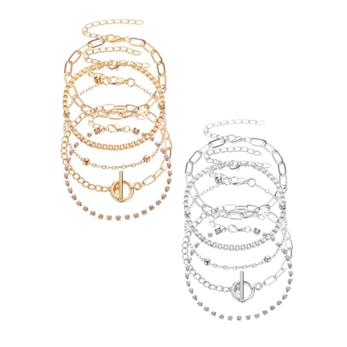 ROMISBABA 10Stücke Teiliges Fußkettchen Armbänder für Frauen Verstellbare Knöchelkette im Bohemian Silber für Sommer Festivals ROMISBABA 10Stücke Teiliges Fußkettchen Armbänder für Frauen Verstellbare Knöchelkette im Bohemian Silber für Sommer Festivals von ROMISBABA