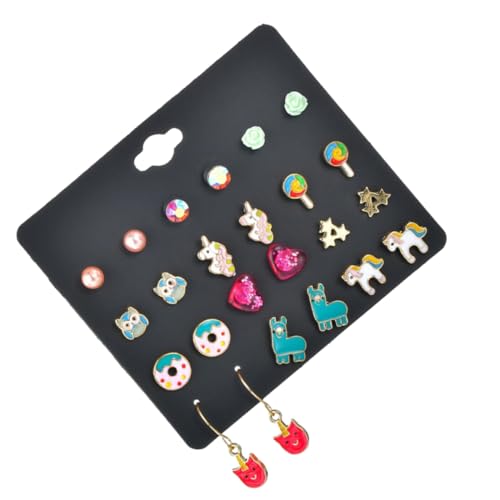 ROMISBABA 12 Paar Verschiedene Form Ohrringe Cartoon Ohrstecker Einzigartige Ohrringe Ohrschmuck Set Für Party Daily ROMISBABA 12 Paar Verschiedene Form Ohrringe Cartoon Ohrstecker Einzigartige Ohrringe Ohrschmuck Set Für Party Daily von ROMISBABA