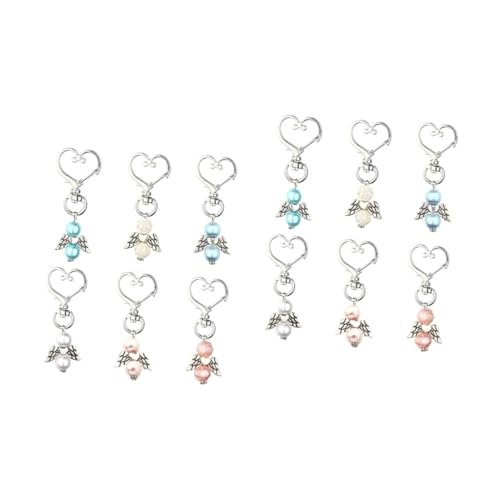 ROMISBABA 12 STK Engel Schlüsselanhänger Schlüsselbund hängende Schlüsselanhänger haushaltsgeschenke Key Holder Keychains Schlüsseldekorationen Schlüsselring aus Legierung von ROMISBABA