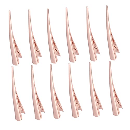 ROMISBABA 12 Stück Haarklammern Duckbill Clips Roségold Rutschfeste Haarspangen für Friseursalons und Persönlichen Gebrauch für Kreative Frisuren und Schnelle Styles ROMISBABA 12 Stück Haarklammern Duckbill Clips Roségold Rutschfeste Haarspangen für Friseursalons und Persönlichen Gebrauch für Kreative Frisuren und Schnelle Styles von ROMISBABA