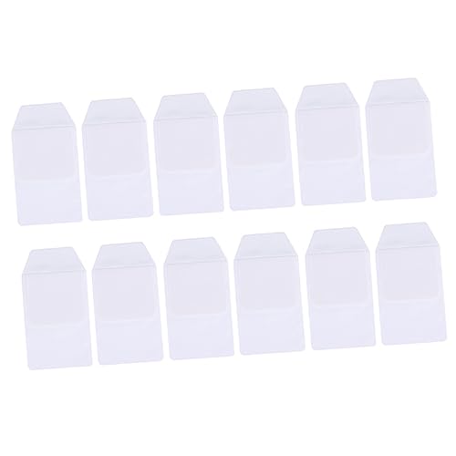 ROMISBABA 12 Stück PVC Stift Taschen Wiederverwendbare Stifthalter für Krankenschwestern Ärzte Pflegebedarf Einsteck Stiftetaschen Taschenschutz für Hemden Bleistift Aufbewahrungstaschen von ROMISBABA