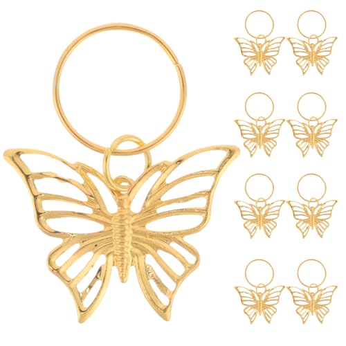 ROMISBABA 12 Stück Schmetterling Haarschmuck für Zöpfe Dreadlocks Goldene Haarspangen Dreadlock Accessoires für Frauen Anpassbare Haarringe ROMISBABA 12 Stück Schmetterling Haarschmuck für Zöpfe Dreadlocks Goldene Haarspangen Dreadlock Accessoires für Frauen Anpassbare Haarringe von ROMISBABA