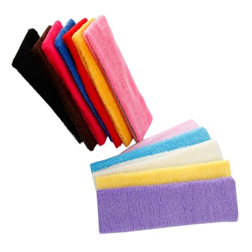 ROMISBABA 12 Stück Teiliges Sport Stirnband Bunte Elastische Haarbänder für Yoga und Laufen Schweißabsorbierende Kopfband für Damen und Mädchen Gemischte Farben von ROMISBABA