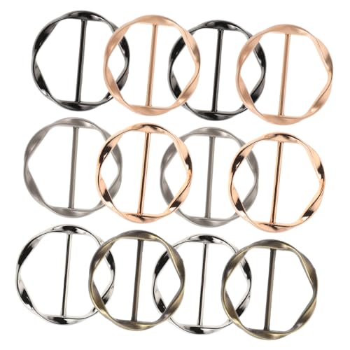ROMISBABA 12Stücke Shirt Clips Schal Ringe Buckles für Damen Fixieren Anpassen von Hemd Ecken Schals Tüchern Verschiedenen Farben von ROMISBABA