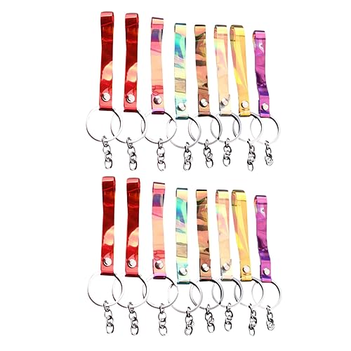 ROMISBABA 16stücke Mode Schlüsselanhänger Aus Kunststoff Seil Schlüsselhalter Schlüsselringe Schlüssel Taschenanhänger Schlüsselring Schlüsselanhänger Schlüssel von ROMISBABA