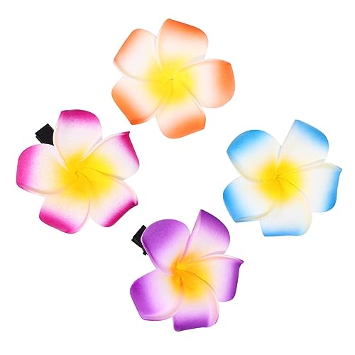ROMISBABA 18 Stück Teiliges Plumeria Blumen Haarspangen Langlebige Hawaii Haarclips Tropische Haarschmuck für Hochzeit Party Strand Zufällige Farben für Damen und Bräute Zufällige Farbe von ROMISBABA