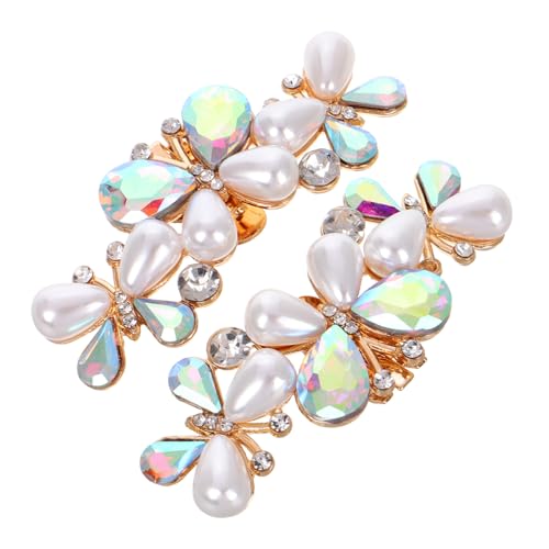 ROMISBABA 1Paar Abnehmbare Strass Schuhclips für Frauen Hochwertige Schuhschnallen für Besondere Anlässe und Täglichen Gebrauch Vielseitige Designs zur Aufwertung von High von ROMISBABA