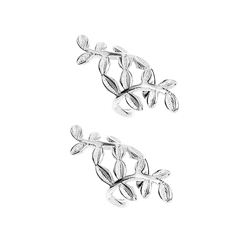 ROMISBABA Ohrklemmen Einfache Silberne Ohrmanschetten Ohrschmuck Für Frauen Und Mädchen von ROMISBABA