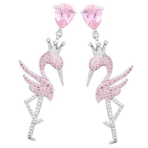 ROMISBABA 1Paar Flamingo Ohrhänger für Damen Funkelnde Ohrringe im Boho Leicht für Sommer Perfektes ROMISBABA 1Paar Flamingo Ohrhänger für Damen Funkelnde Ohrringe im Boho Leicht für Sommer Perfektes von ROMISBABA