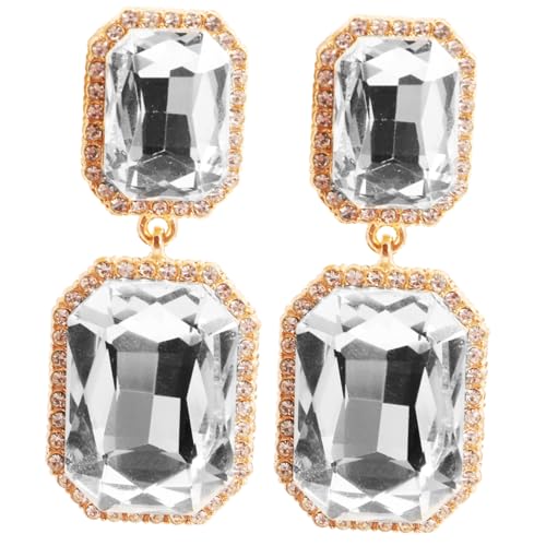 ROMISBABA 1Paar Geometrische Bling Ohrringe für Damen Baumelnde Statement Ohrringe Eleganter Ohrschmuck für Besondere Anlässe Accessoires von ROMISBABA