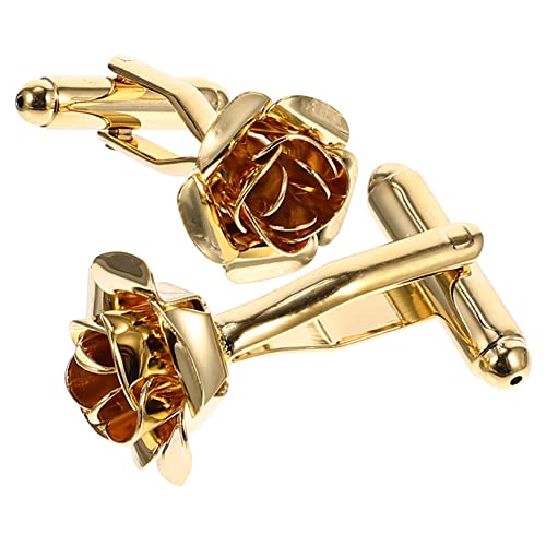 ROMISBABA Manschettenknöpfe Für Hemden Herren Manschettenknöpfe Mit Blumenmuster Schmuck Für Hemden Hochzeitsgeschenk Für Männer Geschäftsgeschenk Für Herren von ROMISBABA