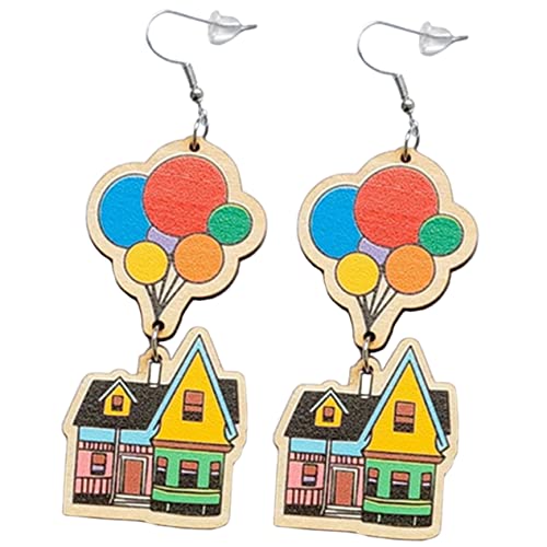 ROMISBABA 1Paar Holz Dangle Ohrringe im Bohemian Handgefertigte Ballon Design Ohrringe für Besondere Anlässe Perfektes ROMISBABA 1Paar Holz Dangle Ohrringe im Bohemian Handgefertigte Ballon Design Ohrringe für Besondere Anlässe Perfektes von ROMISBABA