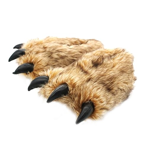 ROMISBABA 1Paar Kreative Plüsch Hausschuhe für Winter Rutschfeste Pantoffeln für Drinnen Unisex Braune Tierdesign Gemütliche Stilvolle Pantoletten für Ultimativen ROMISBABA 1Paar Kreative Plüsch Hausschuhe für Winter Rutschfeste Pantoffeln für Drinnen Unisex Braune Tierdesign Gemütliche Stilvolle Pantoletten für Ultimativen von ROMISBABA