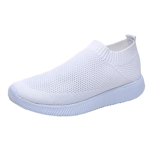ROMISBABA 1Paar Leichte Strapazierfähige Damenschuhe Atmungsaktive Sportschuhe mit Flexiblem Textilgewebe für Jahreszeiten Modisches Design für Sport Freizeit von ROMISBABA