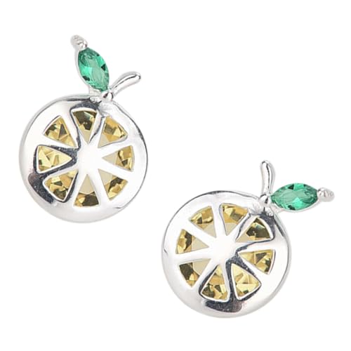ROMISBABA 1Paar Ohrringe Im Zitronenscheiben Design Stilvolle Ohrbügel Für Damen Fruchtige Ohrentropfen Modischer Ohrschmuck Für Sommer Ohraccessoires Für Partys von ROMISBABA
