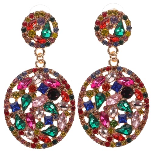 ROMISBABA 1Paar Ohrringe für Damen Teardrop Dangle Ohrringe mit Funkelnden Kristallen für Hochzeiten Abschlussbälle und Alltag Leicht und Komfortabel zu Tragen von ROMISBABA