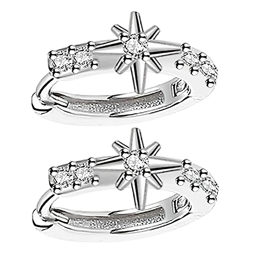 ROMISBABA 1Paar Ohrringe für Frauen Ohrringe im Boho Leichte Ohrschmuck für Dates oder Besondere Anlässe Hochwertiges Design Platinfarbe von ROMISBABA
