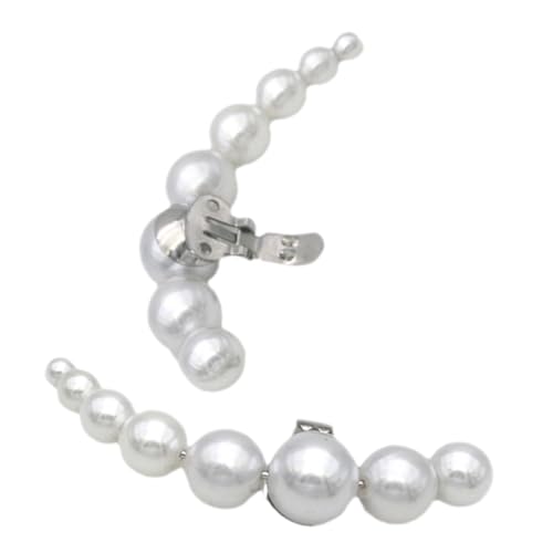 ROMISBABA 1Paar Perlen Schuhclips für Damen Abnehmbare Schuhschnallen mit Eleganter Perlenverzierung für Hochzeit Besondere Anlässe Passend für Schuhe Sandalen von ROMISBABA