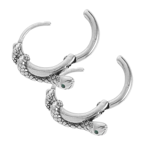 ROMISBABA 1Paar Silber Ohrringe Damen Kreative Schlangen Ohrstecker mit Grünen Zirkonia Minimalistischer Leicht Angenehm ROMISBABA 1Paar Silber Ohrringe Damen Kreative Schlangen Ohrstecker mit Grünen Zirkonia Minimalistischer Leicht Angenehm von ROMISBABA