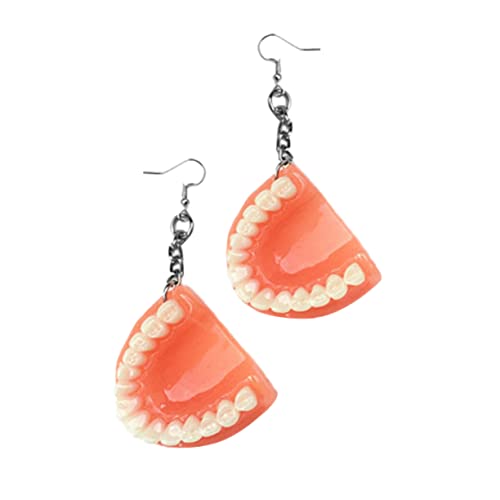 ROMISBABA 1Paar Übertriebene Prothesenohrringe Lustiger Handgemachter Ohrschmuck für Frauen Stilvolle Ohranhänger Zarter Ohrschmuck für Besondere Anlässe von ROMISBABA