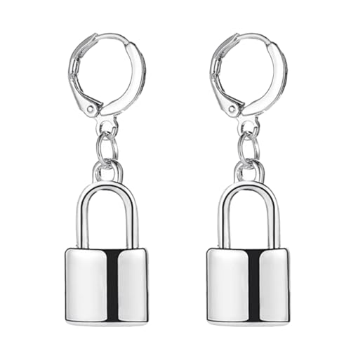 ROMISBABA 1Paar Unisex Lock Ohrringe Kreative Hip Hop Punk Style Anhänger für Männer Frauen Modisches Accessoire oder für Besondere Anlässe ROMISBABA 1Paar Unisex Lock Ohrringe Kreative Hip Hop Punk Style Anhänger für Männer Frauen Modisches Accessoire oder für Besondere Anlässe von ROMISBABA