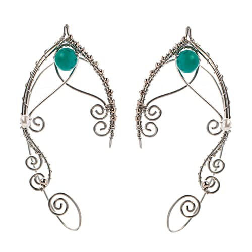 ROMISBABA 1Paar Vintage Ohrmanschetten für Frauen Feenhafte Non Piercing Ohrringe mit Perlen Hautfreundliches Material für Geschenkidee für Jubiläen Feiertage ROMISBABA 1Paar Vintage Ohrmanschetten für Frauen Feenhafte Non Piercing Ohrringe mit Perlen Hautfreundliches Material für Geschenkidee für Jubiläen Feiertage von ROMISBABA