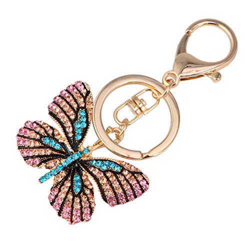 ROMISBABA 1pc Schmetterling Geformt Jeweled Schlüsselanhänger Für Frauen Kinder Safe Key Bag von ROMISBABA