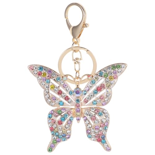 ROMISBABA Schmetterlings-Form Schlüsselanhänger Dekorativ Schlüssel Zubehör Tasche Anhänger Ornament Klein Leicht Tragen Bewahren Komfort Auto Schlüssel Ornament von ROMISBABA