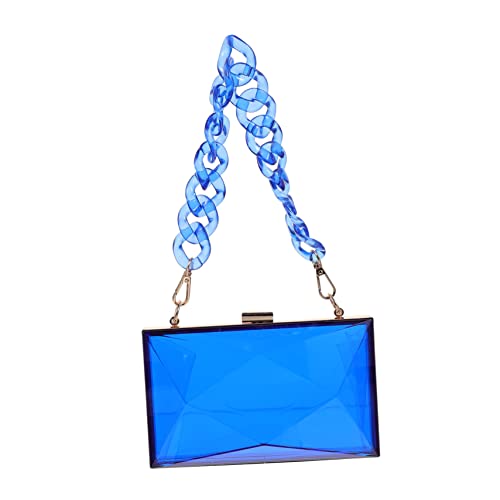 ROMISBABA 1Stück Abendtasche Damen Umhängetasche mit Abnehmbarer Schulterkette Transparent Farbiger Handtasche für Hochzeit Party Stilvolle Clutch für Besondere ROMISBABA 1Stück Abendtasche Damen Umhängetasche mit Abnehmbarer Schulterkette Transparent Farbiger Handtasche für Hochzeit Party Stilvolle Clutch für Besondere von ROMISBABA