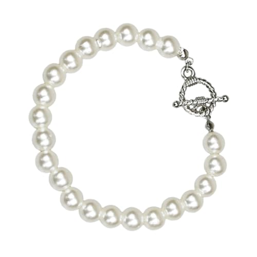 ROMISBABA 1Stück Barock Perlen Armband für Frauen Stilvolles Trendiges Weiß für Partys Tägliches Verarbeitung Modisches Design ROMISBABA 1Stück Barock Perlen Armband für Frauen Stilvolles Trendiges Weiß für Partys Tägliches Verarbeitung Modisches Design von ROMISBABA