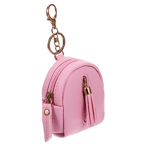 ROMISBABA Lovely Clutch Bag Stilvoll Schlüsselring Handtasche Mini Geldbörse Mit Reißverschluss Und Quaste Design Für Damen Kompakt Und Tragbar von ROMISBABA