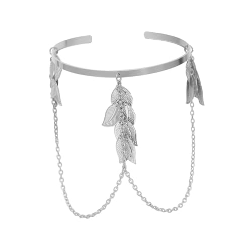 ROMISBABA Damen Armkette Geometrische Blätter Armreif Eisen Vintage Design Galvanisierung Stylischer Armschmuck für Freizeit und Partys von ROMISBABA