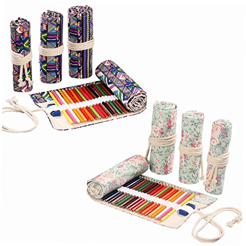 ROMISBABA 1Stück Großer Kapazitäts Stifthalter aus Handgefertigtem Canvas mit Floralem Design Tragbares Bleistiftetui mit Löchern für Stifte und Schreibwaren für Kunstliebhaber ROMISBABA 1Stück Großer Kapazitäts Stifthalter aus Handgefertigtem Canvas mit Floralem Design Tragbares Bleistiftetui mit Löchern für Stifte und Schreibwaren für Kunstliebhaber von ROMISBABA