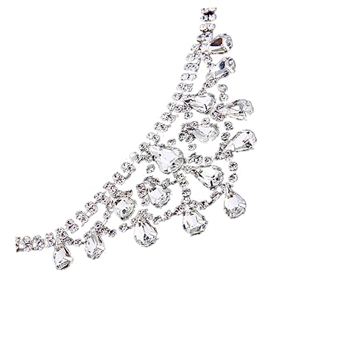 ROMISBABA 1Stück Haarschmuck mit Strasssteinen Elegantes Stirnband für Hochzeiten Besondere Anlässe Dekorativer Kopfschmuck Silber für Brautjungfern von ROMISBABA