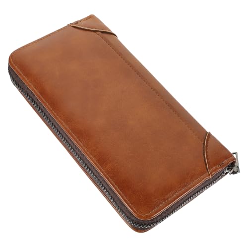 ROMISBABA Lange Pu Geldbörse Für Männer Mit Reißverschluss Kartenhalter Brieftasche Geldbörse Für Vater Freund von ROMISBABA