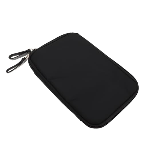 ROMISBABA 1Stück Nylon Karten Aufbewahrungstasche Kreatives Design für Geld Karten für Reisen Große Schwarze Multifunktionsbeutel mit Sicherem Zugriff von ROMISBABA