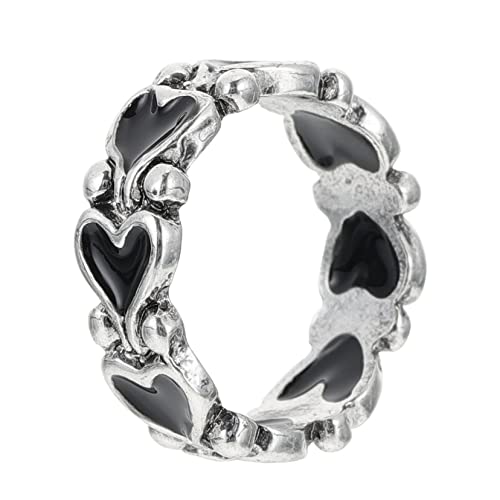 ROMISBABA 1Stück Retro Finger Ring Heart Ring für Damen Kreativer Stilvoller Fingerring für Partys Alltagsmode Größenverstellbar Einzigartiges ROMISBABA 1Stück Retro Finger Ring Heart Ring für Damen Kreativer Stilvoller Fingerring für Partys Alltagsmode Größenverstellbar Einzigartiges von ROMISBABA