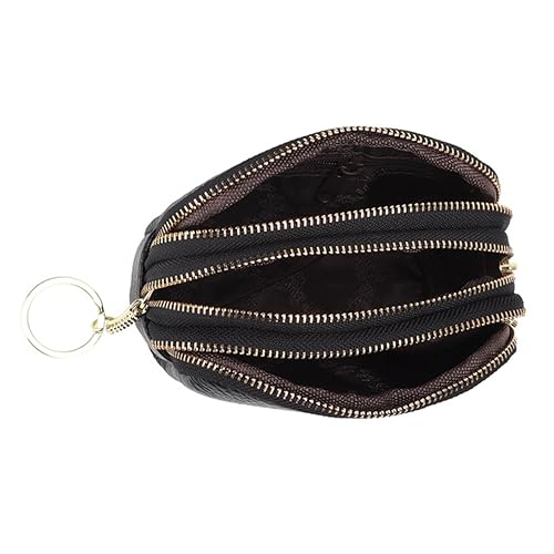 ROMISBABA 1stück Cowhide Purse Mit Reißverschluss Change Holder Für Münzen Schlüssel Karten Und Kleine Kosmetikartikel Für Alltag Und von ROMISBABA
