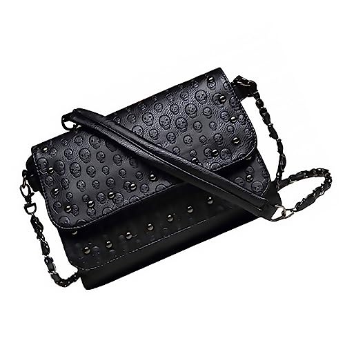ROMISBABA 1Stück Skull Pattern Umhängetasche für Damen Schwarze Crossbody Bag mit Modischem Design für Reisen Besondere Anlässe ROMISBABA 1Stück Skull Pattern Umhängetasche für Damen Schwarze Crossbody Bag mit Modischem Design für Reisen Besondere Anlässe von ROMISBABA