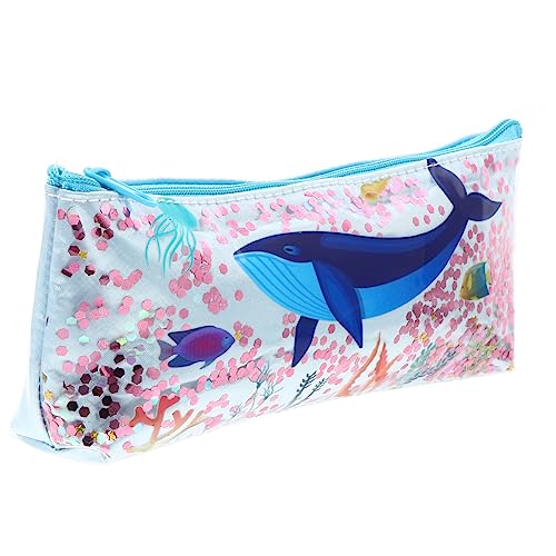 ROMISBABA 1Stück Stifttasche aus Wasserdichtem PVC für Studenten Multifunktionale Schreibwarenaufbewahrungstasche mit Großer Kapazität Langlebig und Schön Gestaltet Praktisch für Schule von ROMISBABA