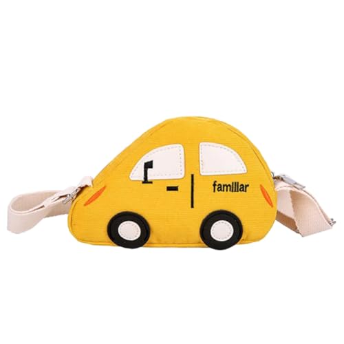 ROMISBABA 1stück Cartoon Umhängetasche Für Mädchen Lustige Mini Schultertasche Verstellbare Und Hautfreundlich Für Snacks Geld Und Fröhlichem Gelb von ROMISBABA