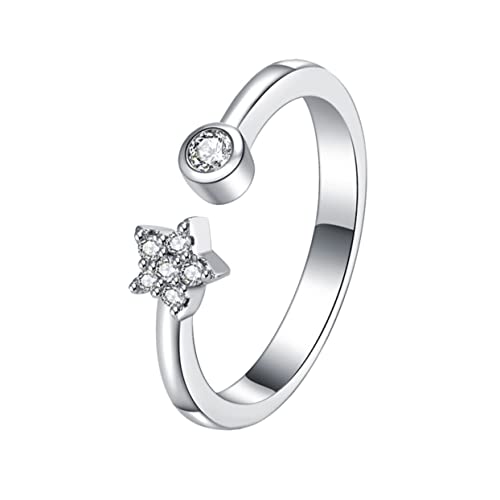 ROMISBABA 1Stück Verstellbarer Fingerring Damen Dekorativer Ring Hochwertigem Material Offenes Design für Knöchel Ring von ROMISBABA
